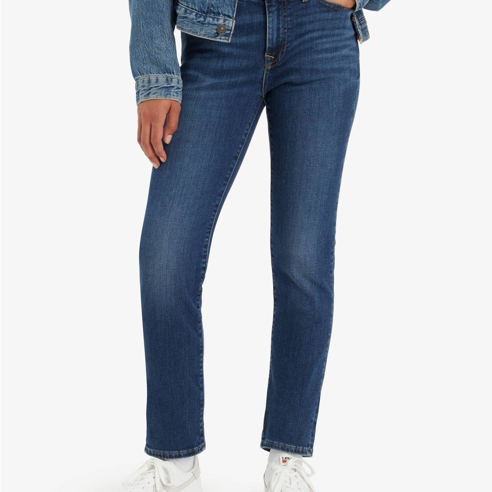Levis 712 Womens Jeans Blue Size 25 Slim Mid Rise